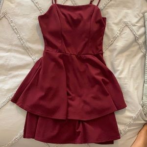 Francesca’s Maroon Formal Dress